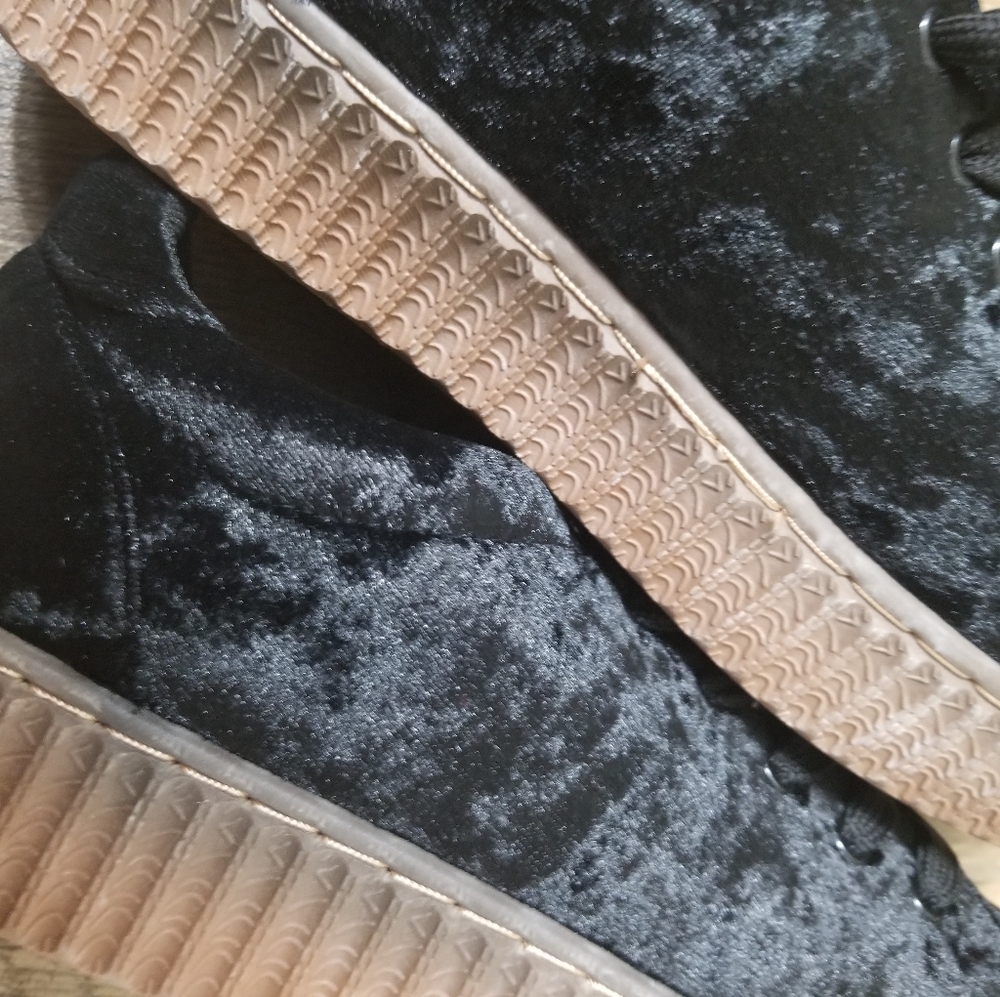 Quipid Crushed Velvet platform Sneakers - Picture 9 of 10
